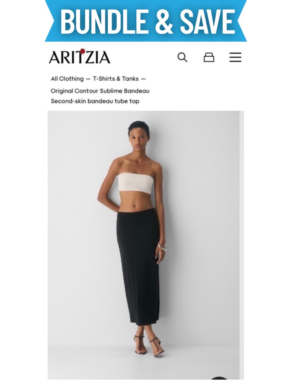 NWT Aritzia Original Contour Sublime Bandeau